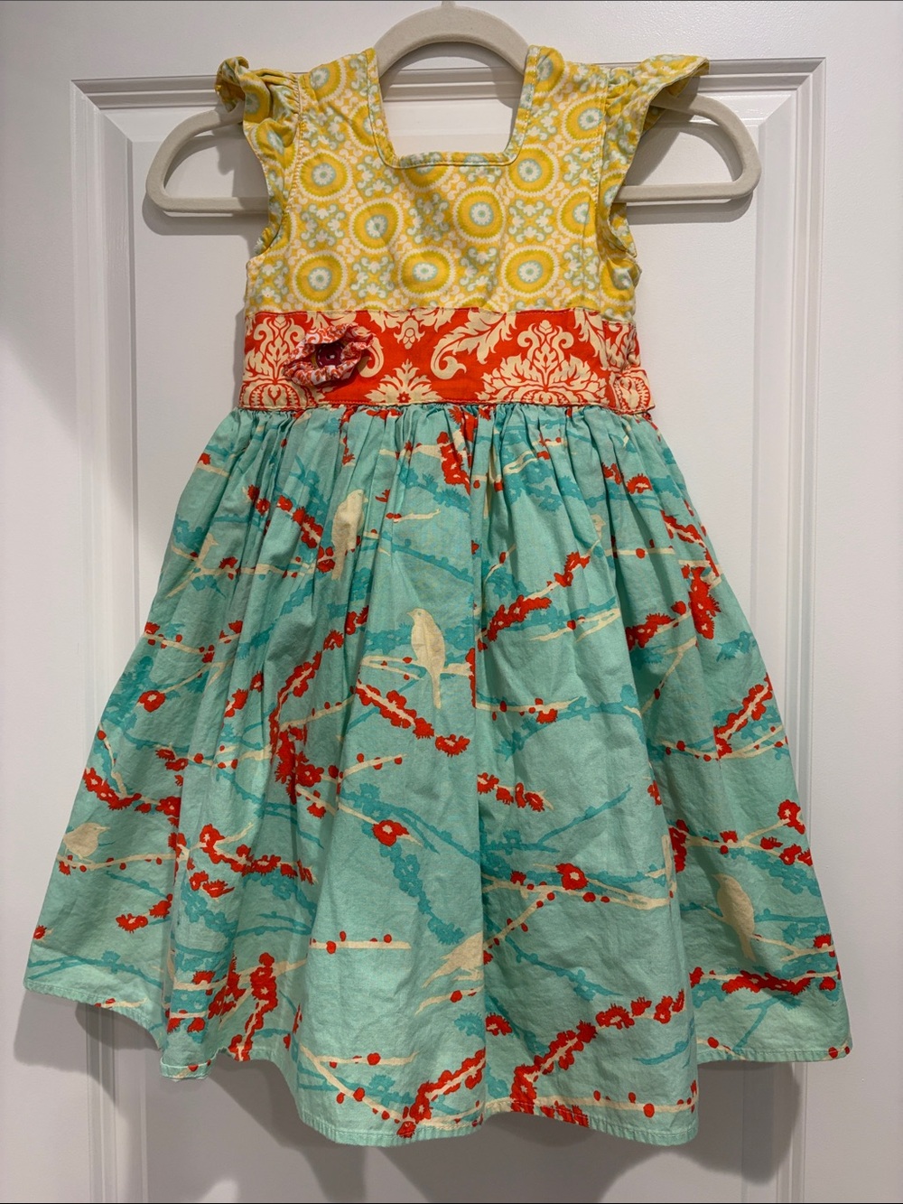 Hopscotch Designs Multi-Pattern Girls' Summer Dress, size 6